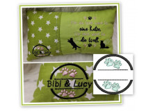 Stickdatei - Namensstempel Pfote